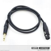 6.3mm Jack naar XLR kabel, 10m, m/f