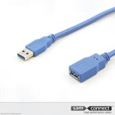 USB A naar USB A 3.0 kabel, 1m, m/f