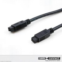 FireWire 9-pins kabel, 1m, m/m