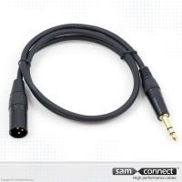6.3mm stereo Jack naar XLR kabel, 10m, m/m
