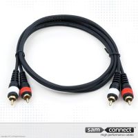 2x RCA naar 2x RCA Pro Series kabel, 3m, m/m