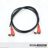 2x RCA naar 2x RCA kabel, 3 m, m/m